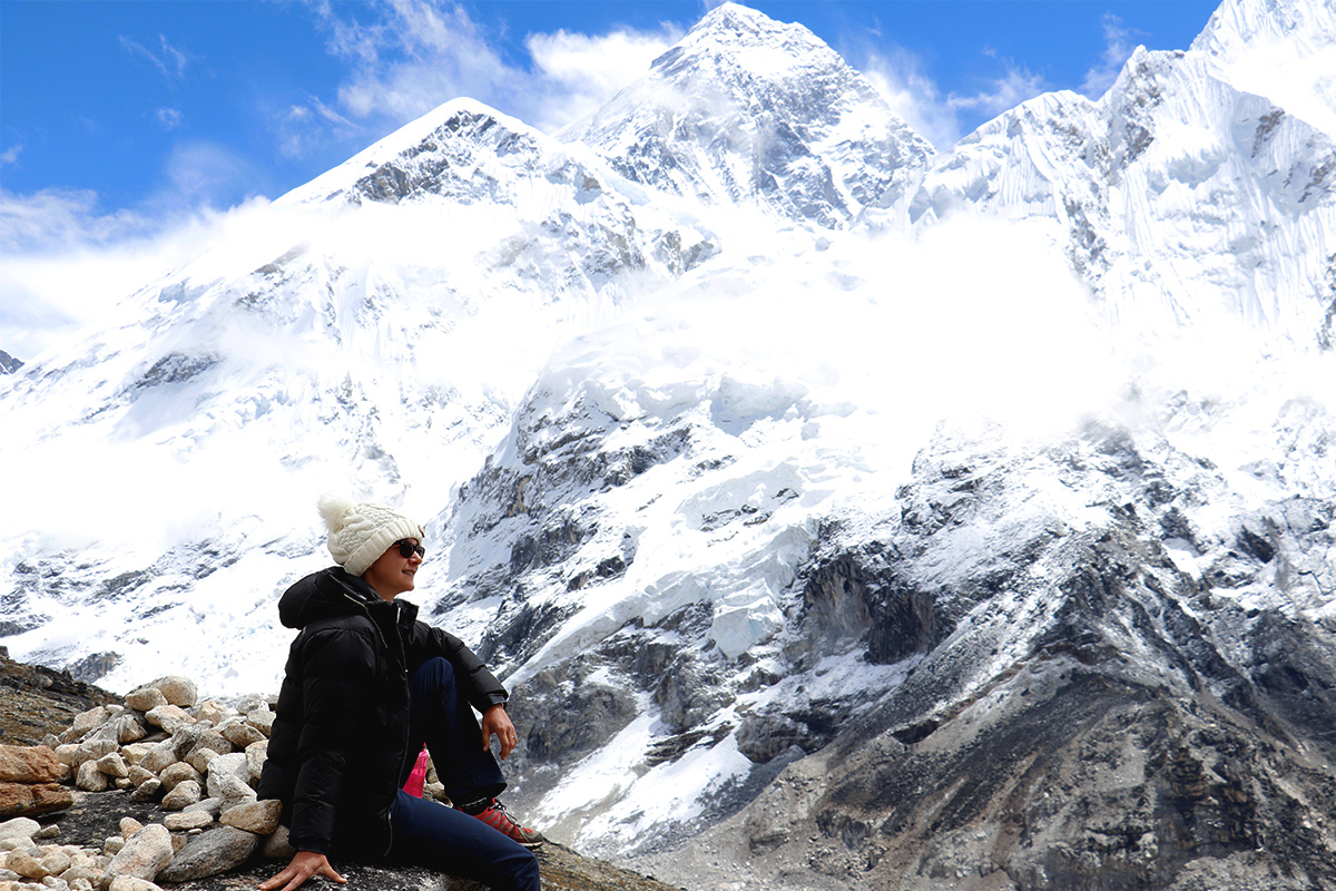 solo female trekker at Everest Base Camp Trek