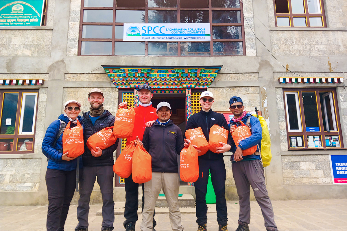 footprint team at sagarmatha pollution control committee 