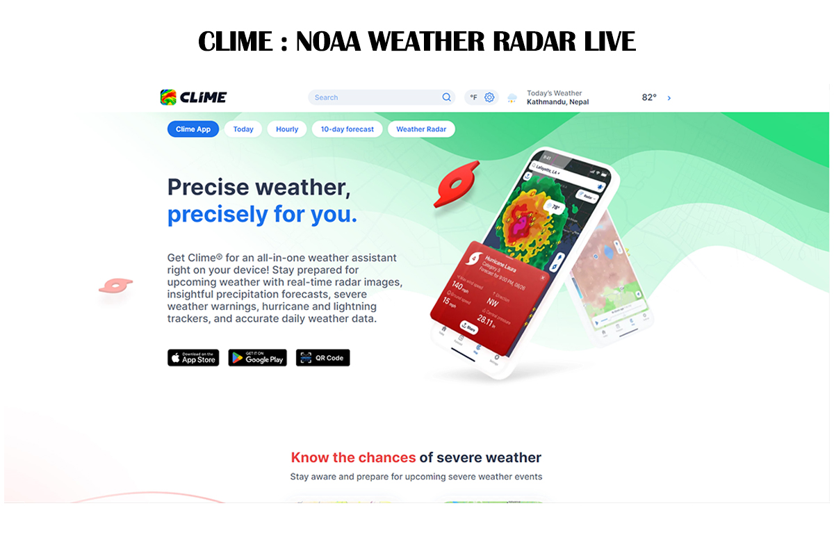 NOAA Weather Radar Live Site forecasting the weather