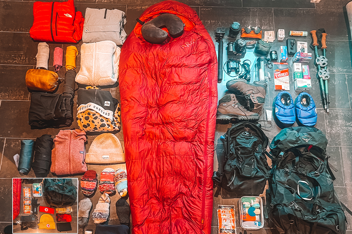 Packing essential for everest trek