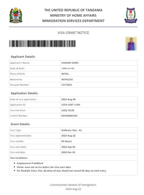 What’s the cost of a Tanzania tourist visa? - gmedia