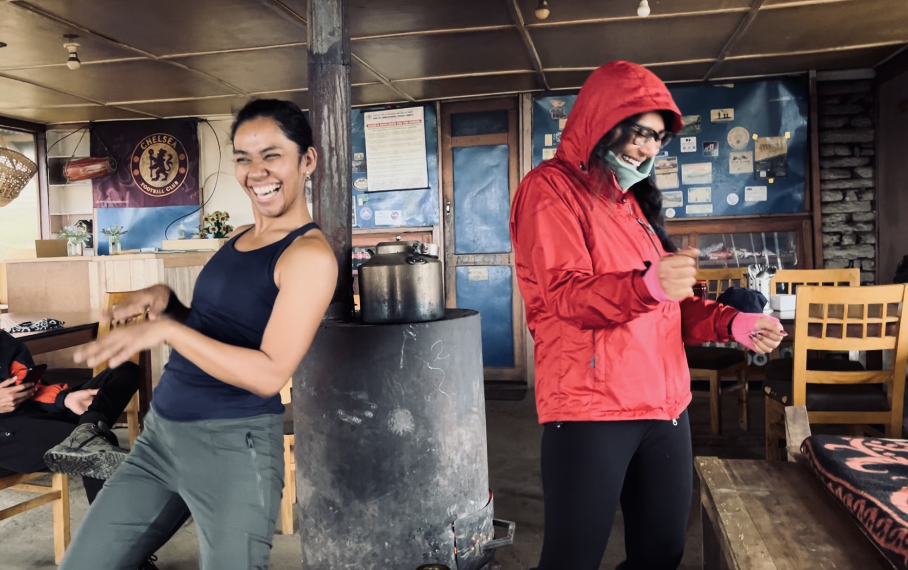 dancing at low camp