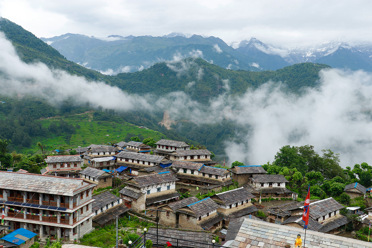 Ghandruk Village during Monsoon