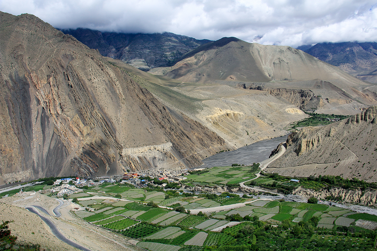 Lo manthang village in mustang