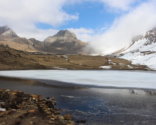 Frozen Tilicho Lake